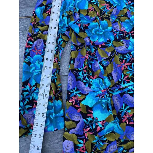 Norton McNaughton Hawaiian Classic Long Sleeve Floral Shirt Size 10 A000287 - Picture 5 of 10